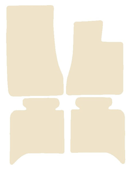 BMW 5 Series (E28) 4dr Saloon 1981-1988 Beige Luxury Velour Tailored Car Mats NV HITECH