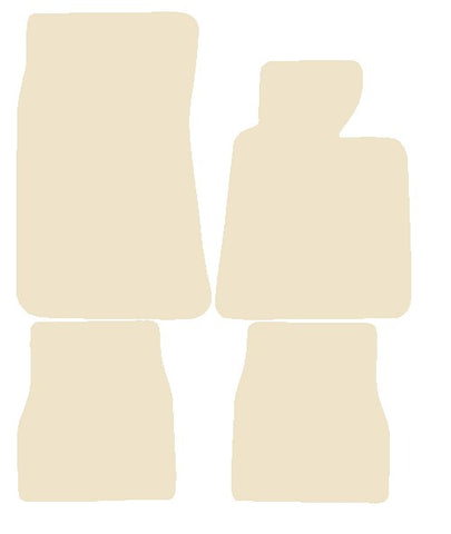 BMW 3 Series 4dr / Coupe / Touring E30 1983-1991 Beige Luxury Velour Tailored Car Mats NV HITECH