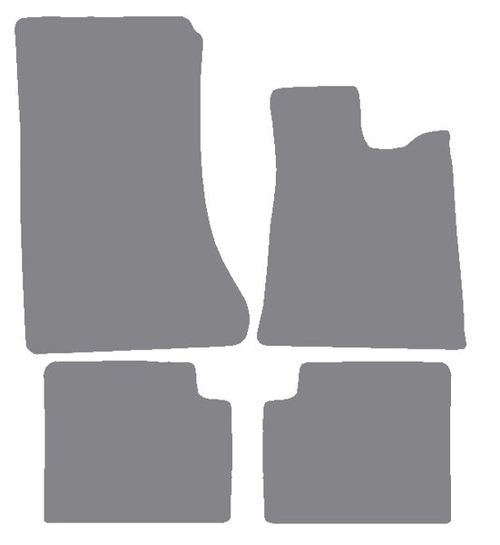 BMW 7 Series Saloon E23 1977-1986 Grey Premium Carpet Tailored Car Mats NV HITECH