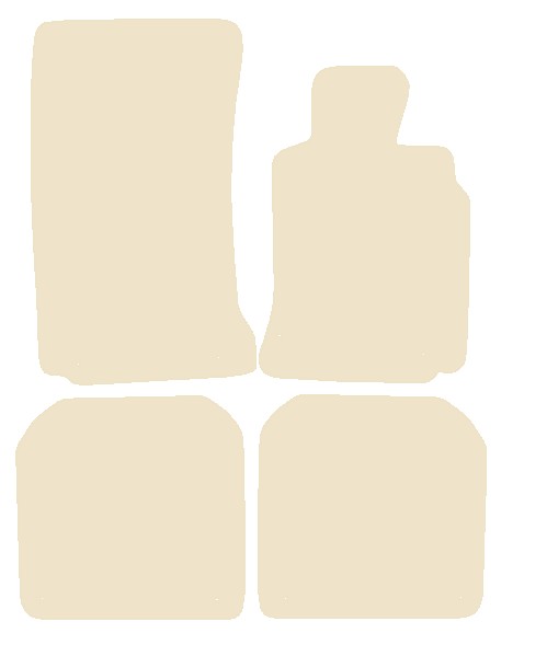 BMW 7 Series Saloon E38-LWB 1995-2001 Beige Luxury Velour Tailored Car Mats NV HITECH