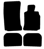 BMW 7 Series Saloon E38 1995-2002 Black Luxury Velour Tailored Car Mats NV HITECH