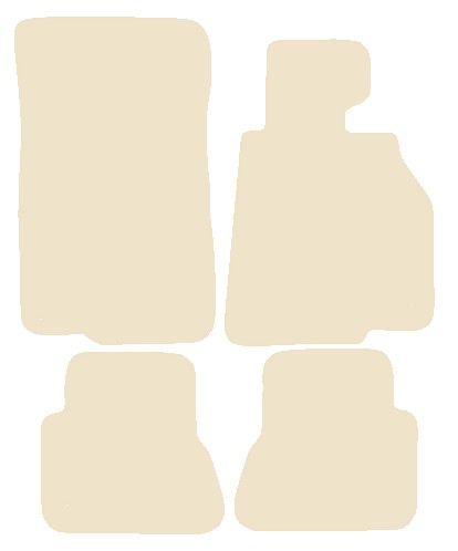 BMW 3 Series Convertible E46 2000-2006 Beige Luxury Velour Tailored Car Mats NV HITECH