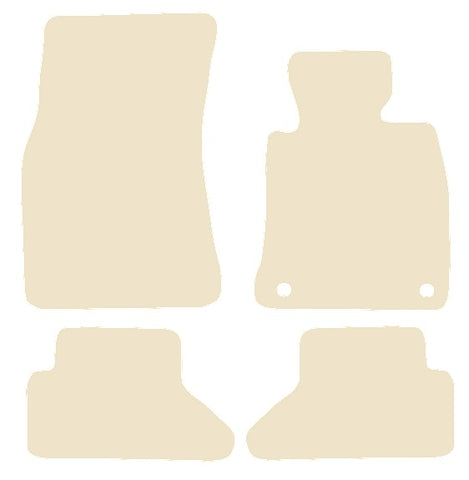 BMW 6 Series E64 Convertible 2004-2010 Beige Luxury Velour Tailored Car Mats NV HITECH