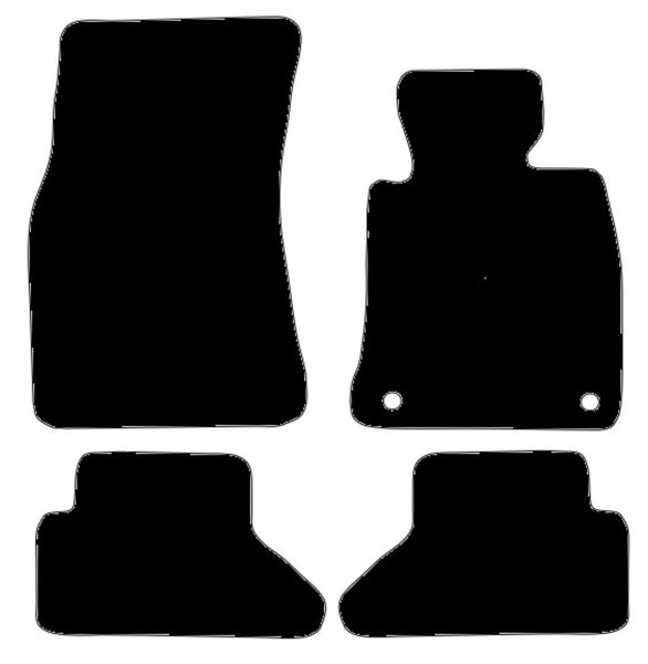 BMW 6 Series E64 Convertible 2004-2010 Black Tailored Carpet Car Mats NV HITECH