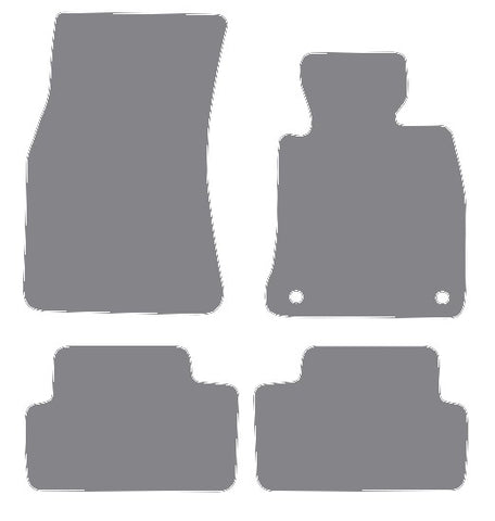 BMW 6 Series E63 Coupe 2004-2010 Grey Premium Carpet Tailored Car Mats NV HITECH