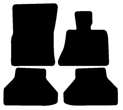 BMW X6 E71 / E72 2008-2015 Black Luxury Velour Tailored Car Mats NV HITECH