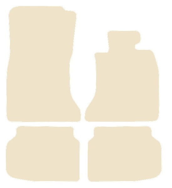 BMW 7 Series Saloon F01 2008-2012 Beige Luxury Velour Tailored Car Mats NV HITECH
