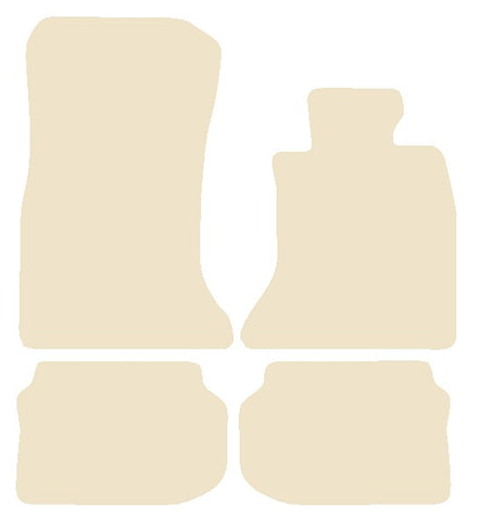 BMW 5 Series (F10) Saloon / (F11) Touring 2010-2013 Beige Luxury Velour Tailored Car Mats NV HITECH