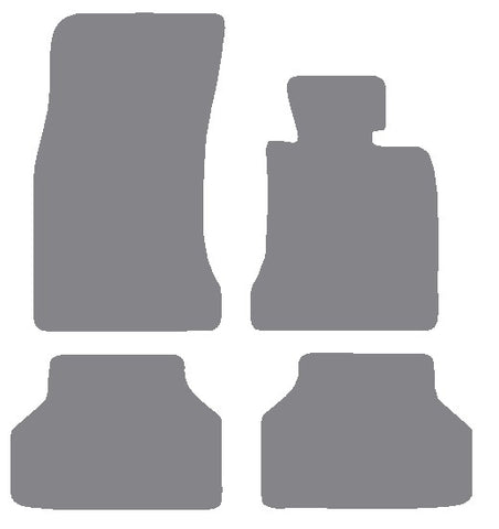BMW 5 Series (E60) 4dr Saloon / Touring 2005-2007 Grey Premium Carpet Tailored Car Mats NV HITECH