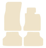 BMW 5 Series (E60) 4dr Saloon / Touring 2003-2004 Beige Luxury Velour Tailored Car Mats NV HITECH