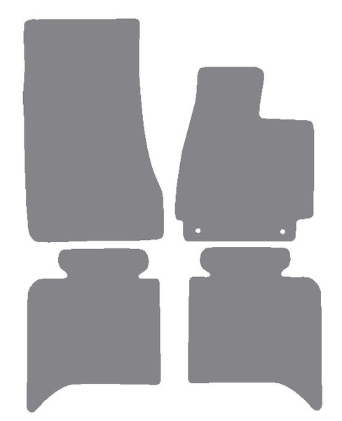BMW 5 Series (E12) 4dr Saloon 1972-1981 Grey Premium Carpet Tailored Car Mats NV HITECH