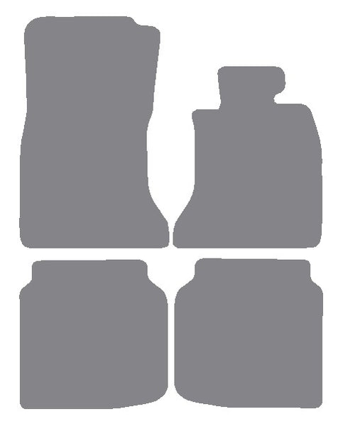 BMW 7 Series Saloon LWB F02 2008-2015 Grey Premium Carpet Tailored Car Mats NV HITECH