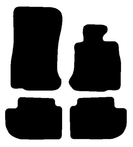 BMW 6 Series Gran Coupe F06 2011-2018 Black Tailored Carpet Car Mats NV HITECH