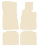 BMW 7 Series Saloon E32 - SWB 1987-1994 Beige Luxury Velour Tailored Car Mats NV HITECH