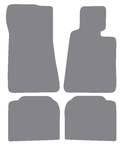 BMW 7 Series Saloon E32 - SWB 1987-1994 Grey Premium Carpet Tailored Car Mats NV HITECH