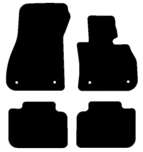BMW X2 F39 2018 onwards Black Premium Carpet Tailored Car Mats NV HITECH