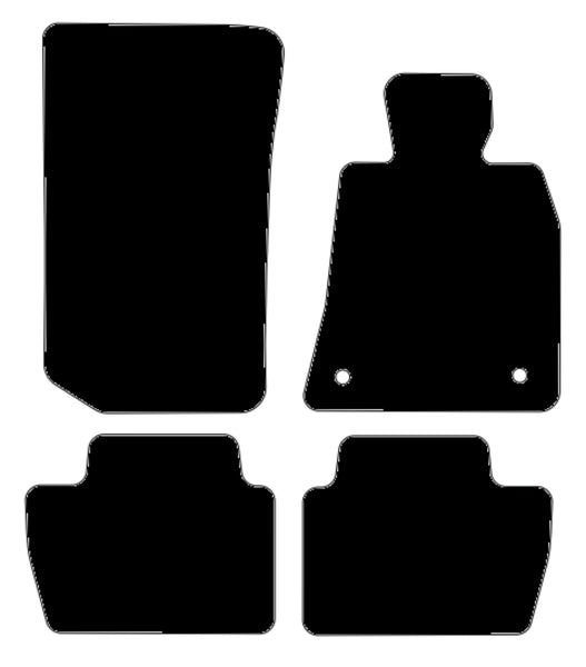 BMW 4 Series Coupe G22 2020 onwards Black Luxury Velour Tailored Car Mats NV HITECH