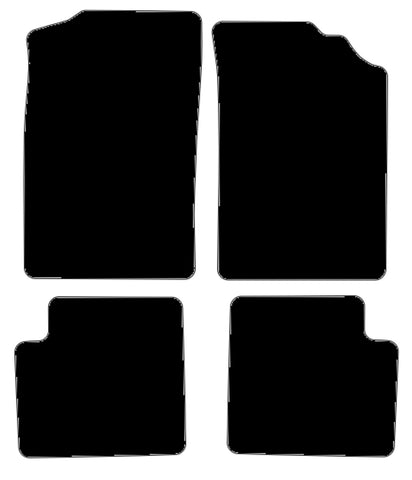 Citroen ZX 1991-1998 Black Luxury Velour Tailored Carpet Car Mats NV HITECH