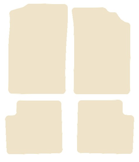 Citroen ZX 1991-1998 Beige Luxury Velour Tailored Carpet Car Mats NV HITECH