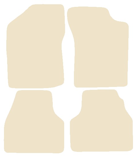 Citroen Synergie 1995-2002 Beige Luxury Velour Tailored Car Mats NV HITECH