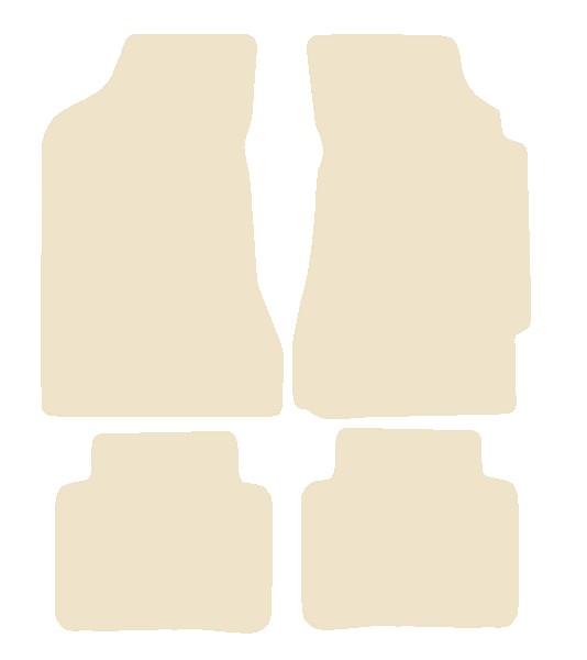 Chrysler Neon 1996-1999 Beige Luxury Velour Tailored Car Mats NV HITECH