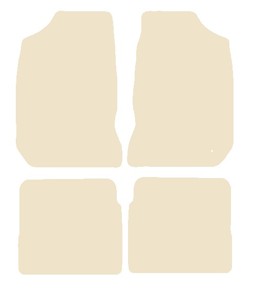 Chrysler PT Cruiser 2000-2008 Beige Luxury Velour Tailored Car Mats NV HITECH