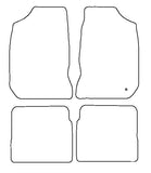 Chrysler PT Cruiser 2000-2008 Tailored VS Rubber Car Mats