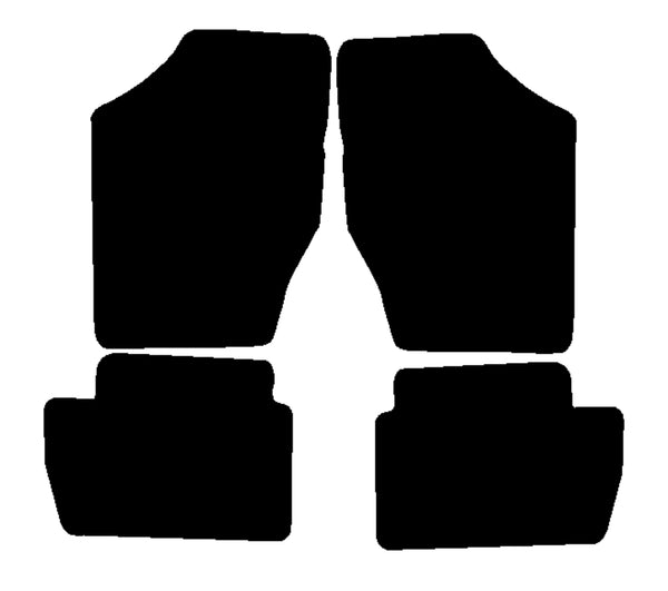 Citroen C4 Hatchback / Coupe 2004-2010 Black Luxury Velour Tailored Car Mats NV HITECH