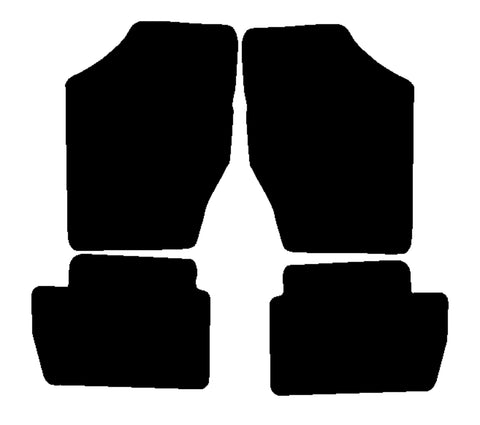 Citroen C4 Hatchback / Coupe 2004-2010 Black Luxury Velour Tailored Car Mats NV HITECH