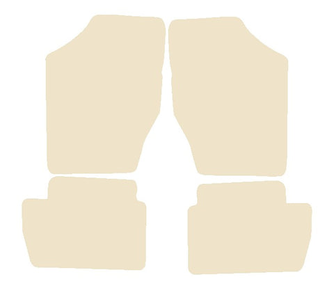 Citroen C4 Hatchback / Coupe 2004-2010 Beige Luxury Velour Tailored Car Mats NV HITECH