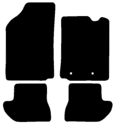 Citroen C3 Pluriel 2003-2010 Black Luxury Velour Tailored Car Mats NV HITECH