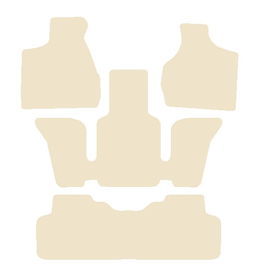 Chrysler Grand Voyager 1997-2001 Beige Luxury Velour Tailored Car Mats NV HITECH
