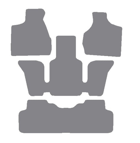 Chrysler Grand Voyager 1997-2001 Grey Premium Carpet Tailored Car Mats NV HITECH