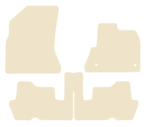 Citroen C4 Picasso 2006-2013 Beige Luxury Velour Tailored Car Mats NV HITECH
