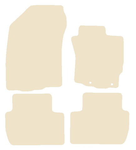 Citroen C-Crosser 2008-2012 Beige Luxury Velour Tailored Car Mats NV HITECH