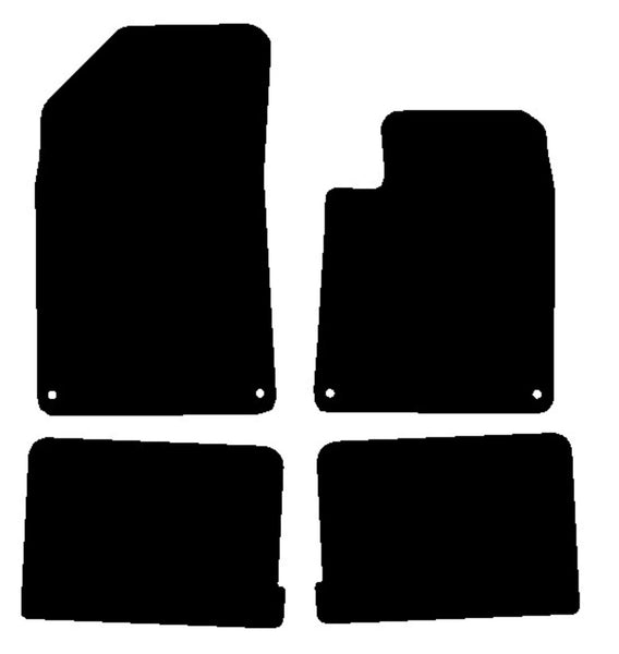 Citroen C6 2008 onwards Black Premium Carpet Tailored Car Mats NV HITECH