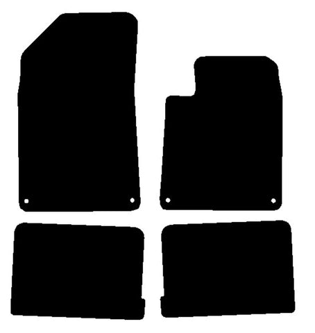 Citroen C6 2008 onwards Black Premium Carpet Tailored Car Mats NV HITECH