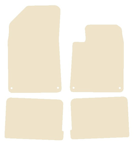 Citroen C6 2008 onwards Beige Luxury Velour Tailored Car Mats NV HITECH