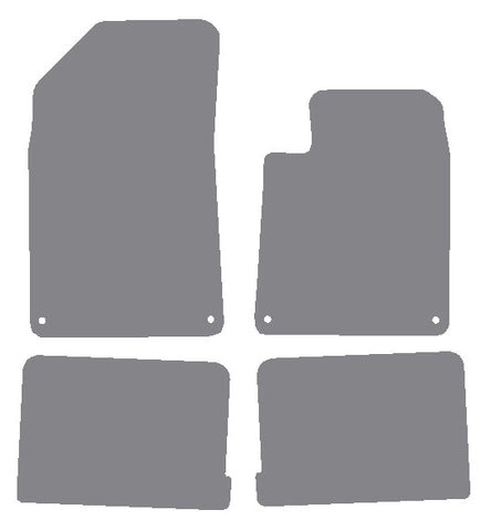 Citroen C6 2008 onwards Grey Premium Carpet Tailored Car Mats NV HITECH