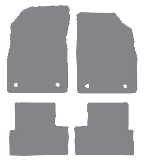 Chevrolet Cruze 2009-2016 Grey Premium Carpet Tailored Car Mats NV HITECH