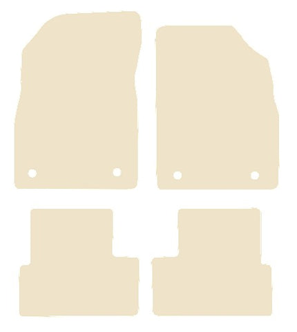 Chevrolet Cruze 2009-2016 Beige Luxury Velour Tailored Car Mats NV HITECH