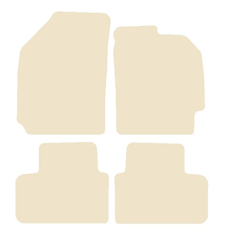 Chevrolet Matiz 2005-2009 Beige Luxury Velour Tailored Car Mats NV HITECH