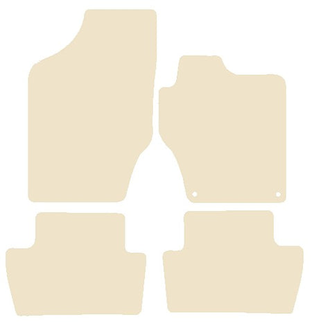 Citroen DS4 2011-2015 Beige Luxury Velour Tailored Car Mats NV HITECH