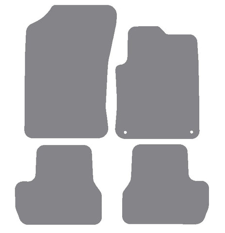 Citroen C3 (2nd Gen) 2009-2016 Grey Premium Carpet Tailored Car Mats NV HITECH