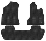 Citroen Berlingo Multispace 2008-2018 Chequered Rubber Tailored Van Mats HITECH