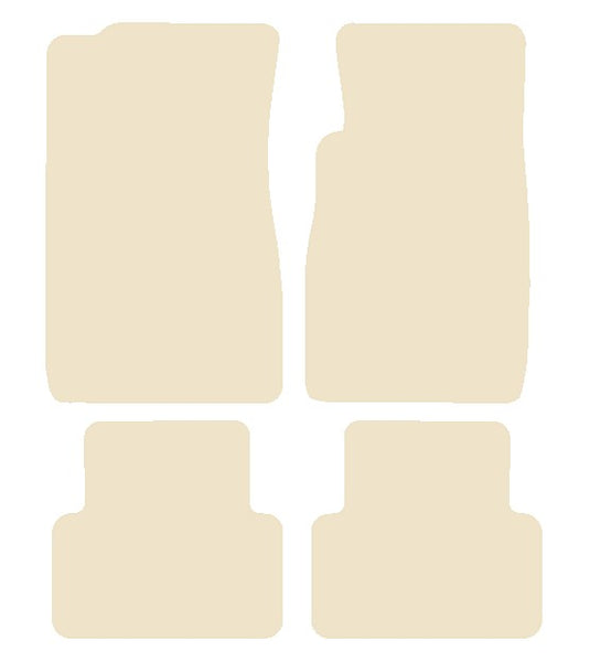 Cadillac CTS 2003-2007 Beige Luxury Velour Tailored Car Mats NV HITECH