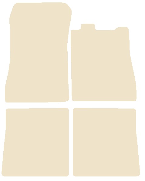 Citroen SM 1970-1975 Beige Luxury Velour Tailored Car Mats NV HITECH