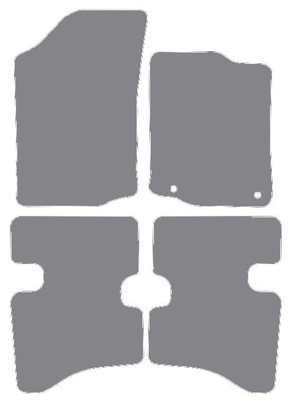 Citroen C1 (Two Fixings Driver) 2010-2014 Grey Premium Carpet Tailored Car Mats NV HITECH