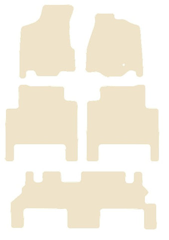 Chrysler Grand Voyager 5th Generation 2008-2016 Beige Luxury Velour Tailored Car Mats NV HITECH