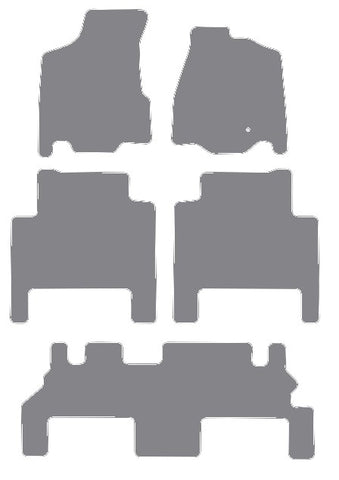 Chrysler Grand Voyager 5th Generation 2008-2016 Grey Premium Carpet Tailored Car Mats NV HITECH